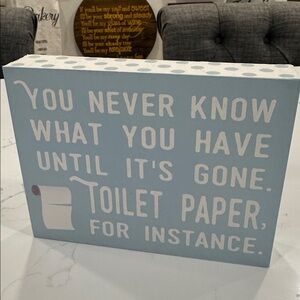 EUC Barnyard Designs Bathroom Box Wall Plaque/Shelf Sitter